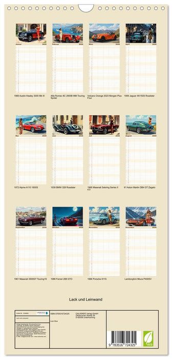 Lack und Leinwand (CALVENDO Familienplaner 2026)