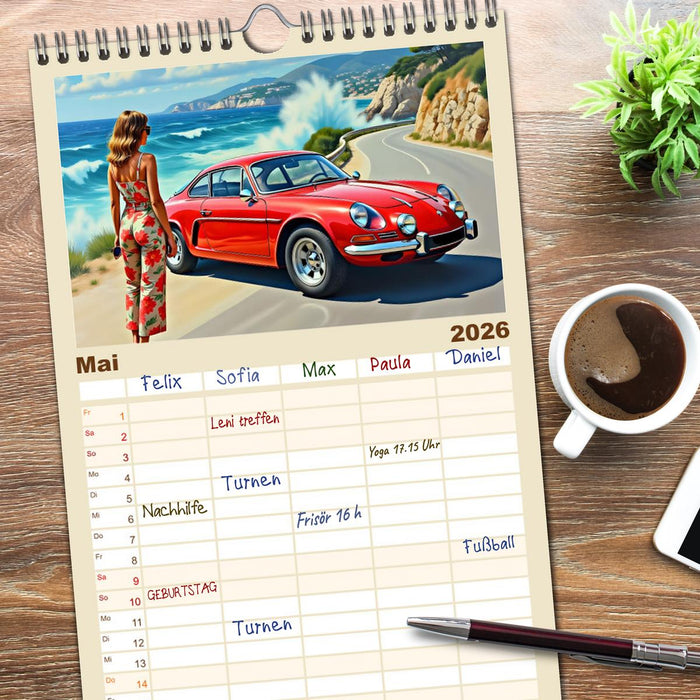 Lack und Leinwand (CALVENDO Familienplaner 2026)