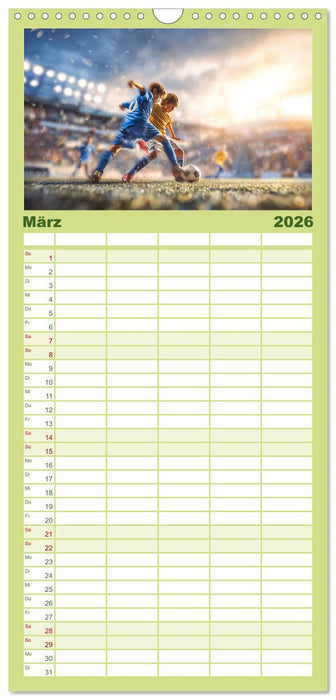 Fussball - Kids in Action (CALVENDO Familienplaner 2026)