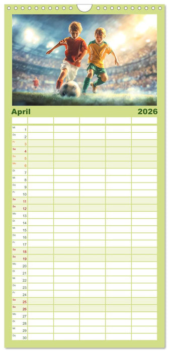Fussball - Kids in Action (CALVENDO Familienplaner 2026)