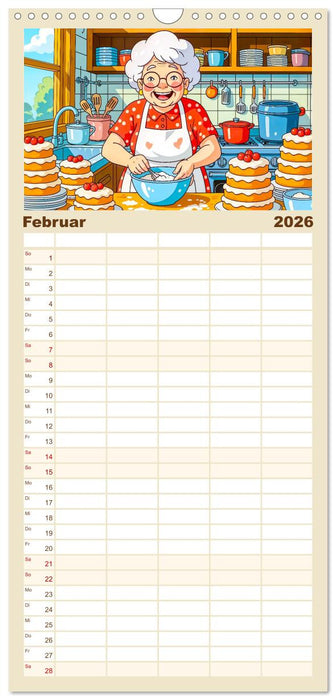 Oma rockt den Ruhestand - Lustiger Frauenkalender mit Humor (CALVENDO Familienplaner 2026)