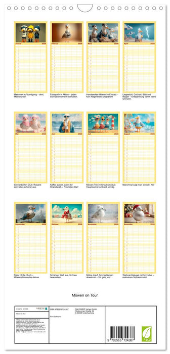 Möwen on Tour (CALVENDO Familienplaner 2026)