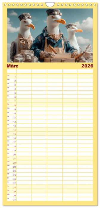 Möwen on Tour (CALVENDO Familienplaner 2026)