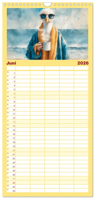 Möwen on Tour (CALVENDO Familienplaner 2026)