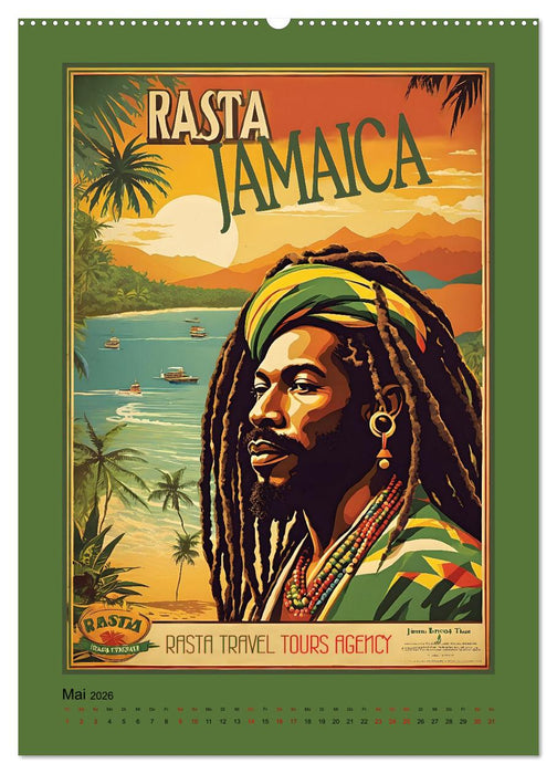 Exotic Travel Poster - nostalgische Abenteuerreisen um die Welt (CALVENDO Wandkalender 2026)