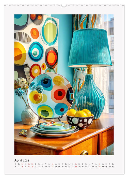 Tischdekorationen. Glas und Keramik in stilvollen Interieurs (CALVENDO Wandkalender 2026)