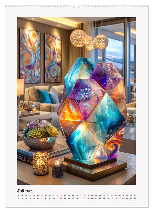 Tischdekorationen. Glas und Keramik in stilvollen Interieurs (CALVENDO Premium Wandkalender 2026)