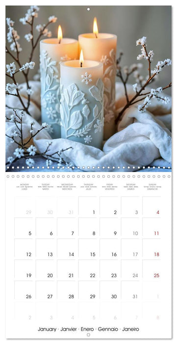 Poetry in Wax - Artistic Candle Worlds (CALVENDO Monthly Calendar 2026)