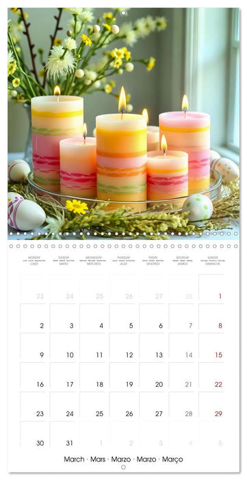 Poetry in Wax - Artistic Candle Worlds (CALVENDO Monthly Calendar 2026)