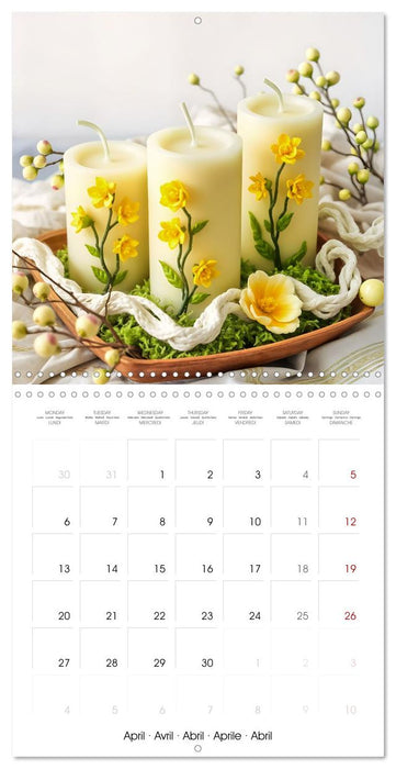 Poetry in Wax - Artistic Candle Worlds (CALVENDO Monthly Calendar 2026)