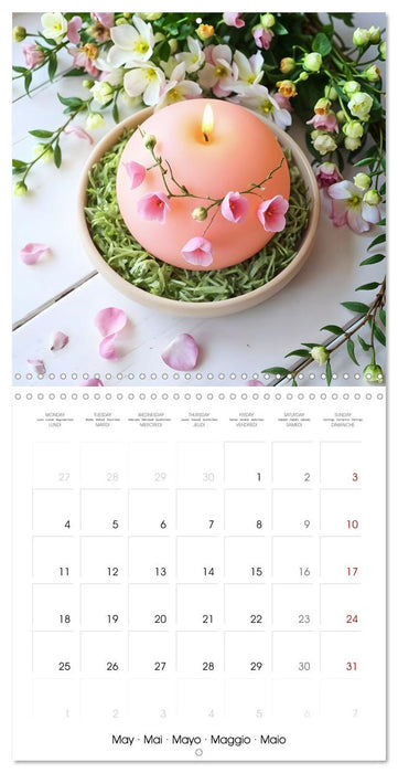 Poetry in Wax - Artistic Candle Worlds (CALVENDO Monthly Calendar 2026)