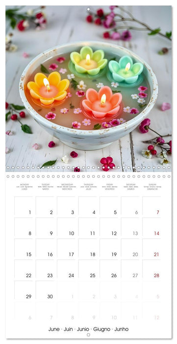 Poetry in Wax - Artistic Candle Worlds (CALVENDO Monthly Calendar 2026)