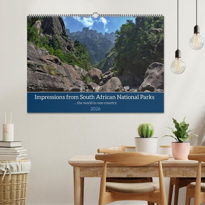 Impressions of South African National Parks (CALVENDO Monthly Calendar 2026)