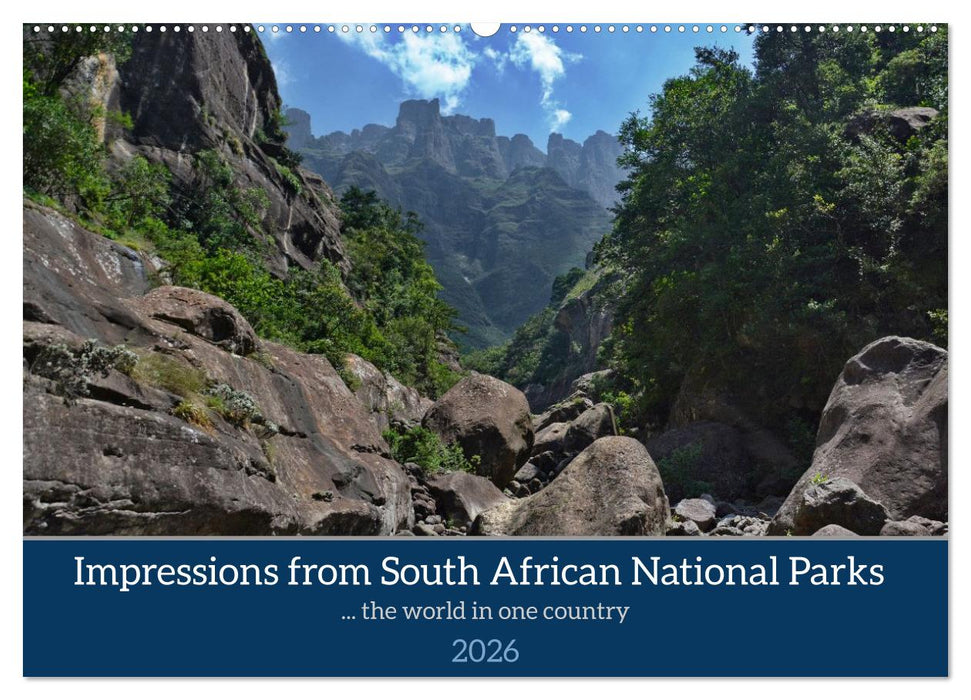 Impressions of South African National Parks (CALVENDO Monthly Calendar 2026)
