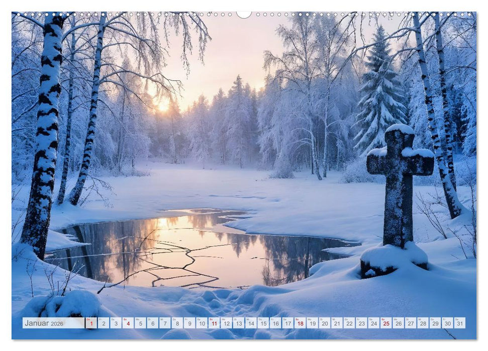 Flüstern der Vergänglichkeit - Gothic Dark Nature Landschaften (CALVENDO Wandkalender 2026)