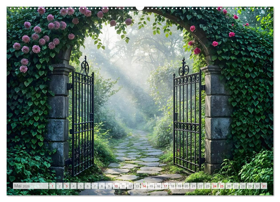 Flüstern der Vergänglichkeit - Gothic Dark Nature Landschaften (CALVENDO Wandkalender 2026)