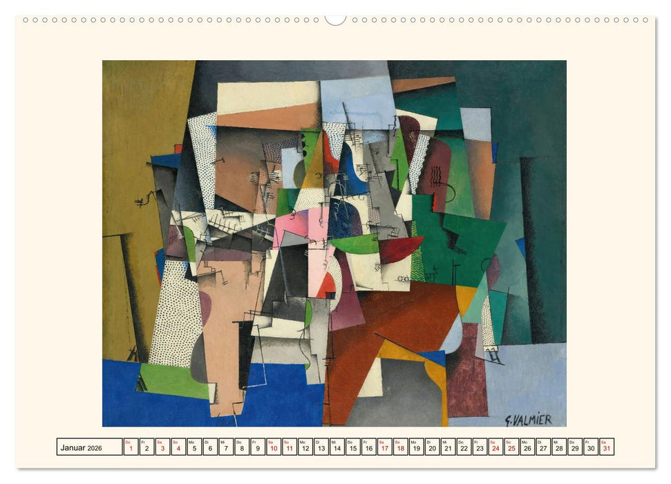 Kubistische Kompositionen (CALVENDO Wandkalender 2026)