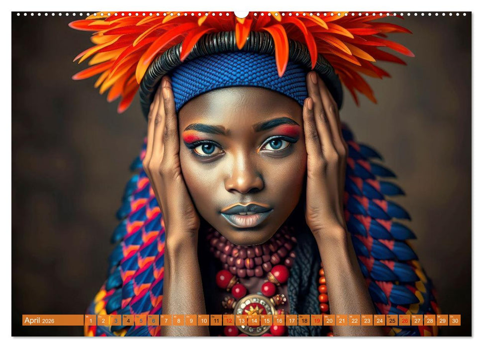Farbenfrohe Portraits (CALVENDO Wandkalender 2026)