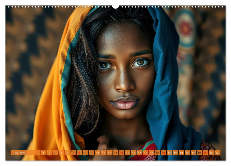 Farbenfrohe Portraits (CALVENDO Wandkalender 2026)