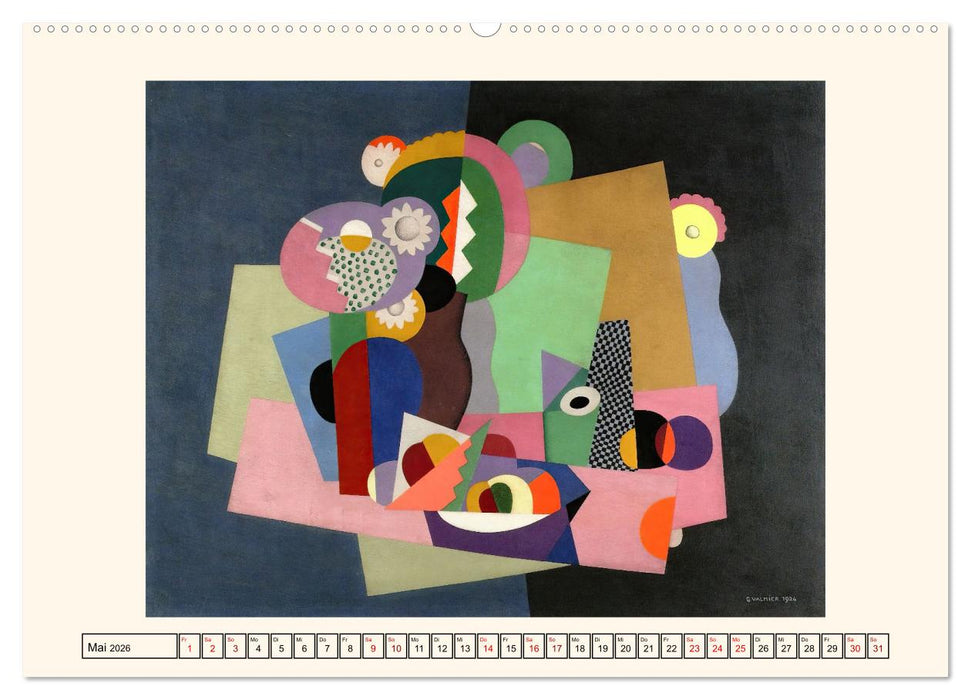 Kubistische Kompositionen (CALVENDO Premium Wandkalender 2026)