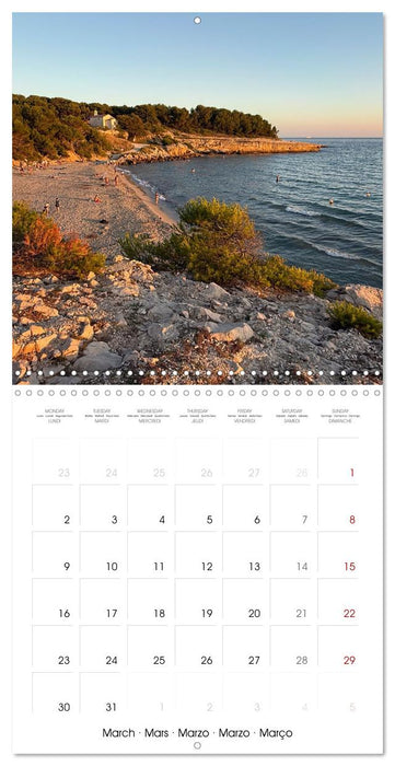 Côte Bleue - Un paradis secret baigné de lumière (CALVENDO Calendrier mensuel 2026)