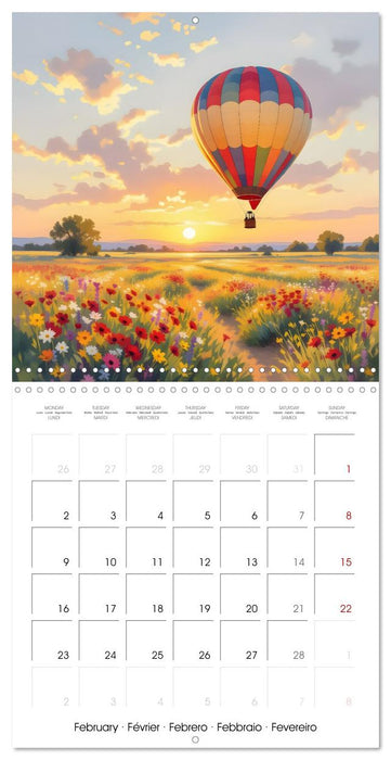 Paysages et jardins – Aquarelles impressionnistes (CALVENDO Calendrier mensuel 2026)