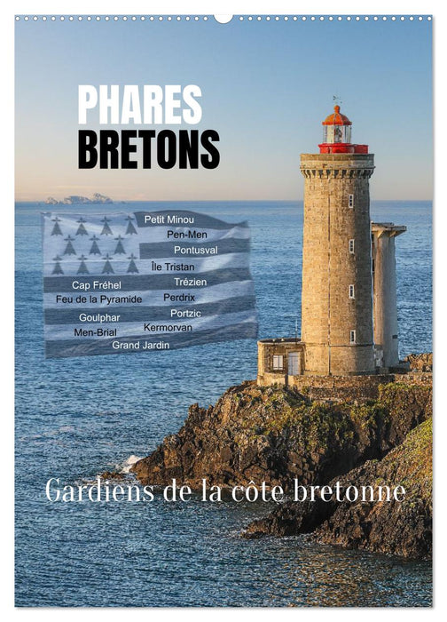 Phares Bretons Gardiens de la côte bretonne (CALVENDO Calendrier mensuel 2026)