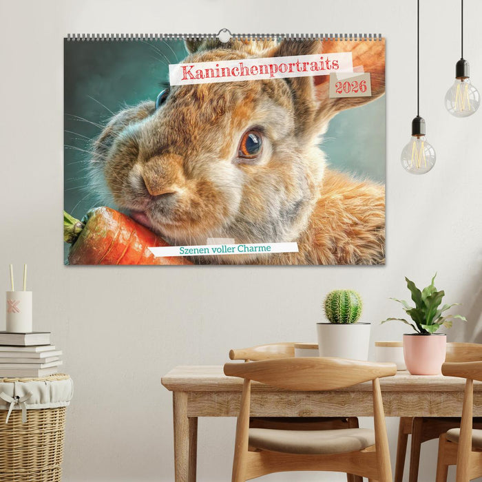 Kaninchenportraits – Szenen voller Charme (CALVENDO Wandkalender 2026)