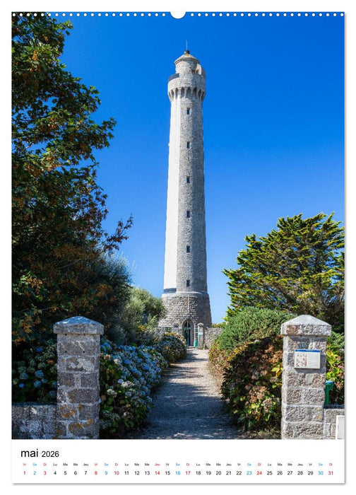 Phares Bretons Gardiens de la côte bretonne (CALVENDO Calendrier supérieur 2026)