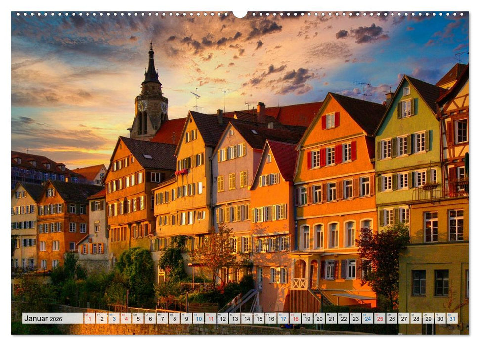Rund um Tübingen und Schönbuch (CALVENDO Premium Wandkalender 2026)