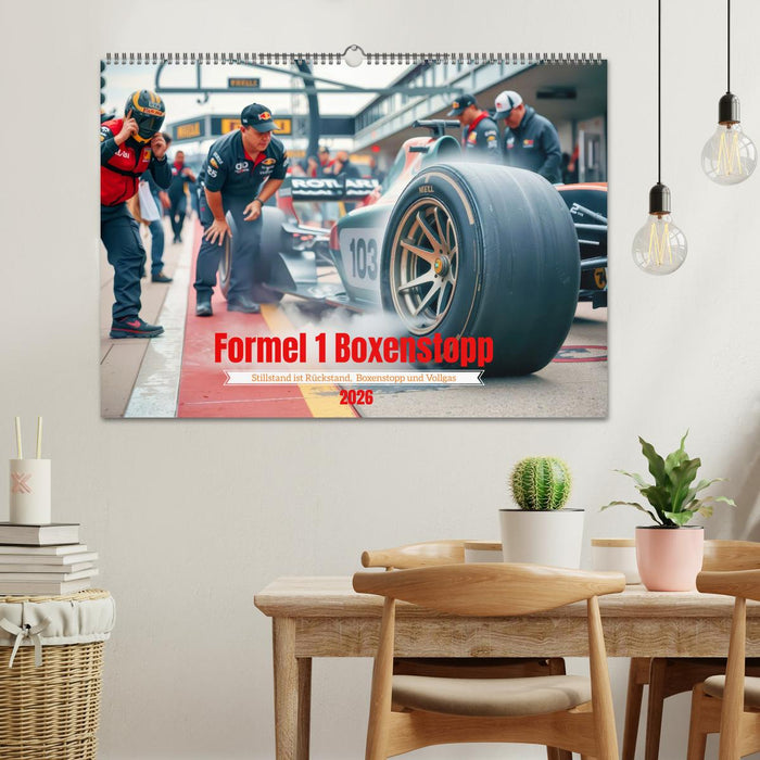 Formel 1 Boxenstopp (CALVENDO Wandkalender 2026)