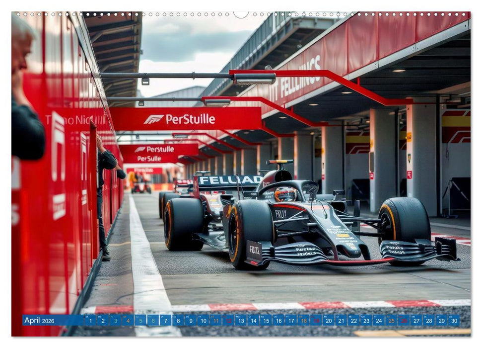 Formel 1 Boxenstopp (CALVENDO Wandkalender 2026)