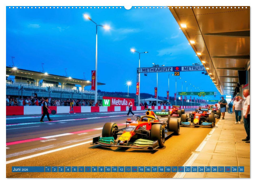 Formel 1 Boxenstopp (CALVENDO Wandkalender 2026)