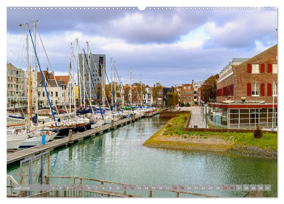Ein Blick auf Vlissingen in Zeeland (CALVENDO Premium Wandkalender 2026)