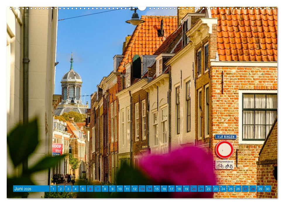Ein Blick auf Middelburg in Zeeland (CALVENDO Premium Wandkalender 2026)