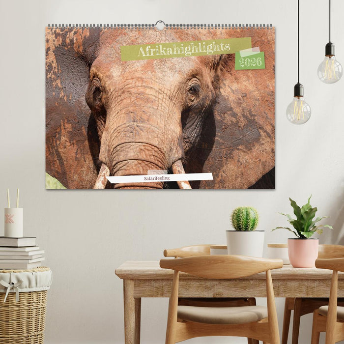 Afrikahighlights - Safarifeeling (CALVENDO Wandkalender 2026)