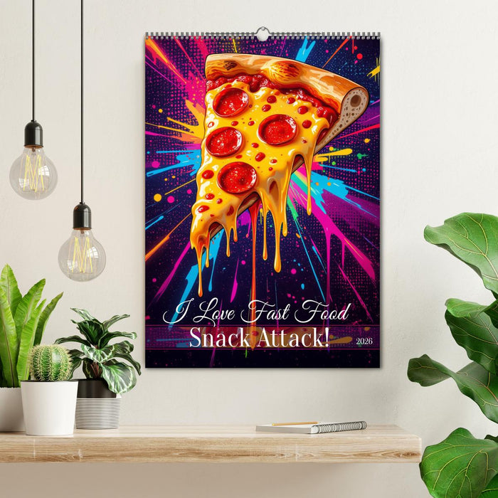 I Love Fast Food - Snack Attack! (CALVENDO Wandkalender 2026)