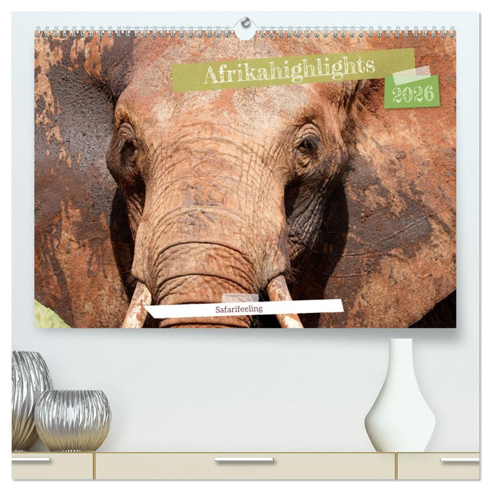 Afrikahighlights - Safarifeeling (CALVENDO Premium Wandkalender 2026)
