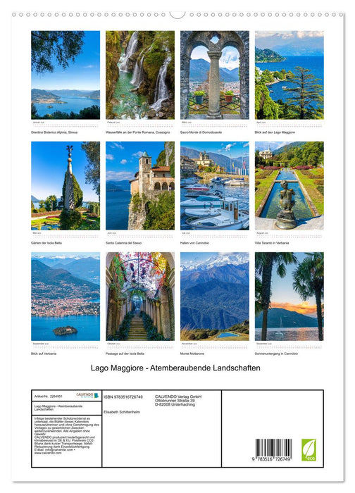 Lago Maggiore - Atemberaubende Landschaften (CALVENDO Premium Wandkalender 2026)