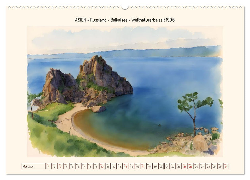 Weltnaturerbe unserer Erde (CALVENDO Wandkalender 2026)