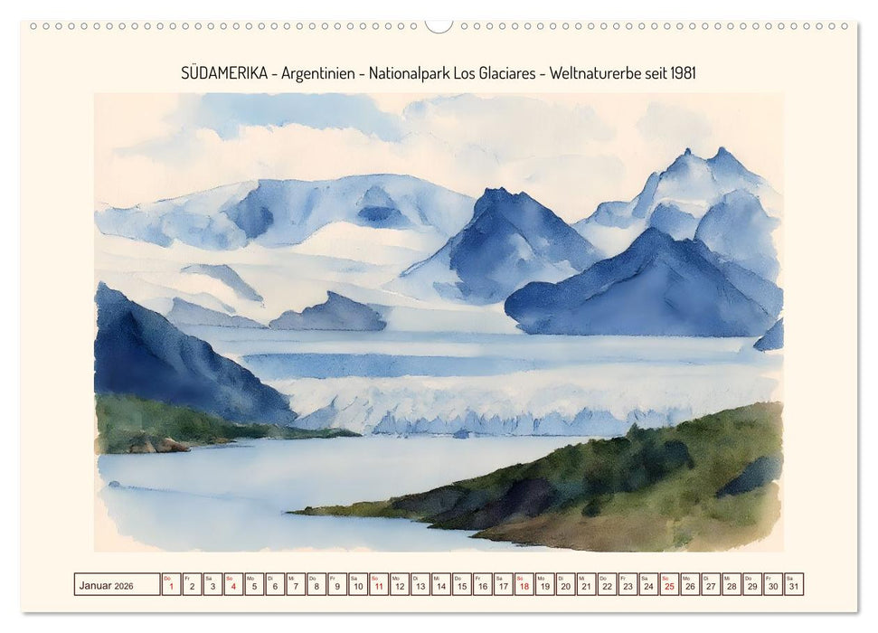 Weltnaturerbe unserer Erde (CALVENDO Premium Wandkalender 2026)