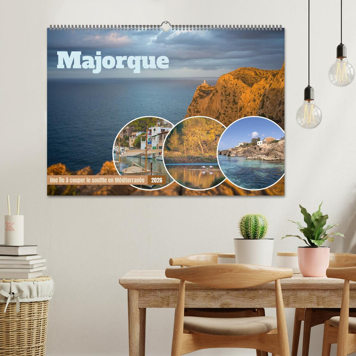 Majorque - Une île à couper le souffle en Méditerranée (CALVENDO Calendrier mensuel 2026)