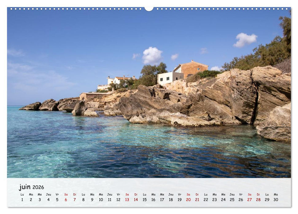Majorque - Une île à couper le souffle en Méditerranée (CALVENDO Calendrier mensuel 2026)