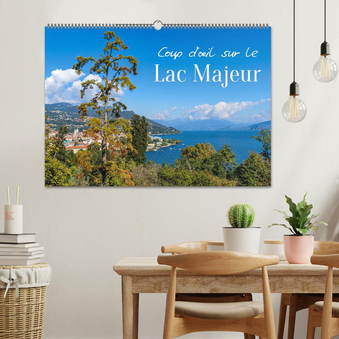 Coup d'œil sur le Lac Majeur (CALVENDO Calendrier mensuel 2026)