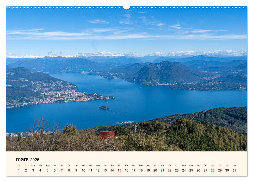Coup d'œil sur le Lac Majeur (CALVENDO Calendrier supérieur 2026)
