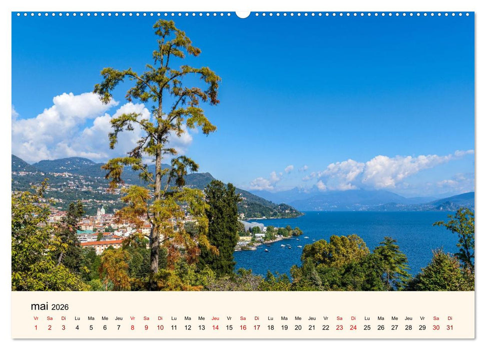 Coup d'œil sur le Lac Majeur (CALVENDO Calendrier supérieur 2026)