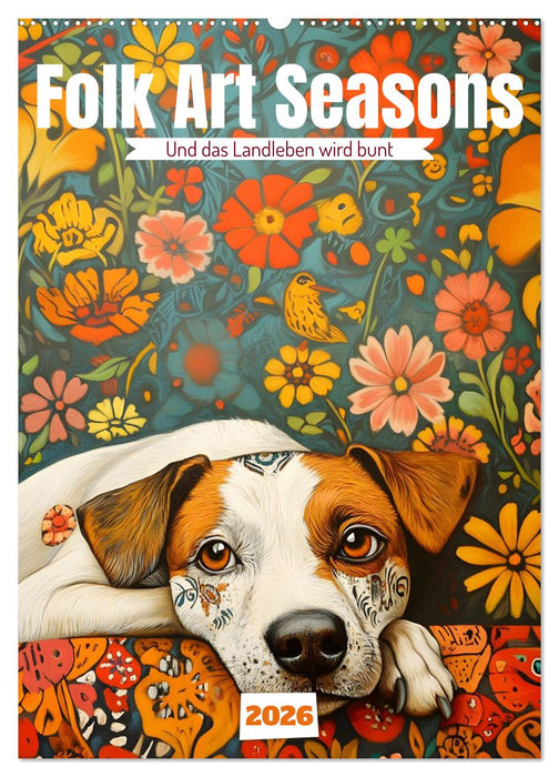 Folk Art Seasons (CALVENDO Wandkalender 2026)