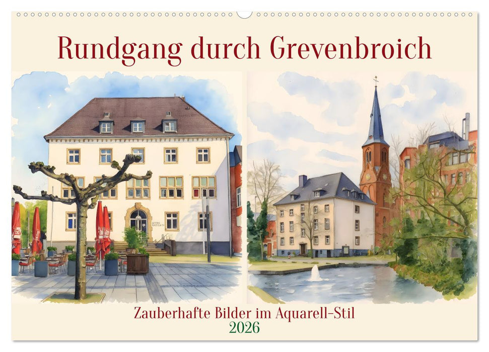 Rundgang durch Grevenbroich (CALVENDO Wandkalender 2026)