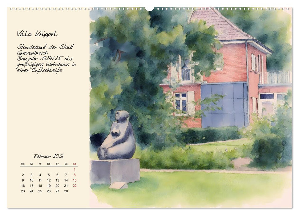 Rundgang durch Grevenbroich (CALVENDO Wandkalender 2026)