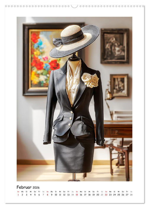 Elegante Hüte. Die zeitlosen Kronen als Stilbekenntnis (CALVENDO Wandkalender 2026)